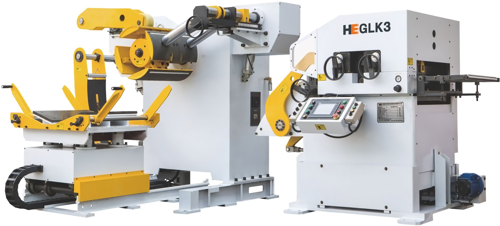 GLK3 Uncoiler Straightener Feeder Machine For Metal Fabrication