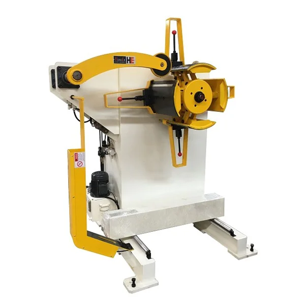 GLK2 Decoiler Straightener Feeder Machine For Steel Sheet Metal Coil Handling