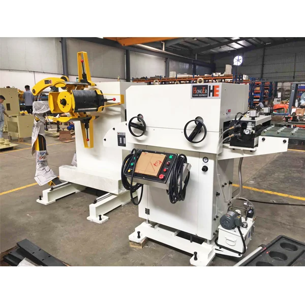 GLK2 Decoiler Straightener Feeder Machine For Steel Sheet Metal Coil Handling