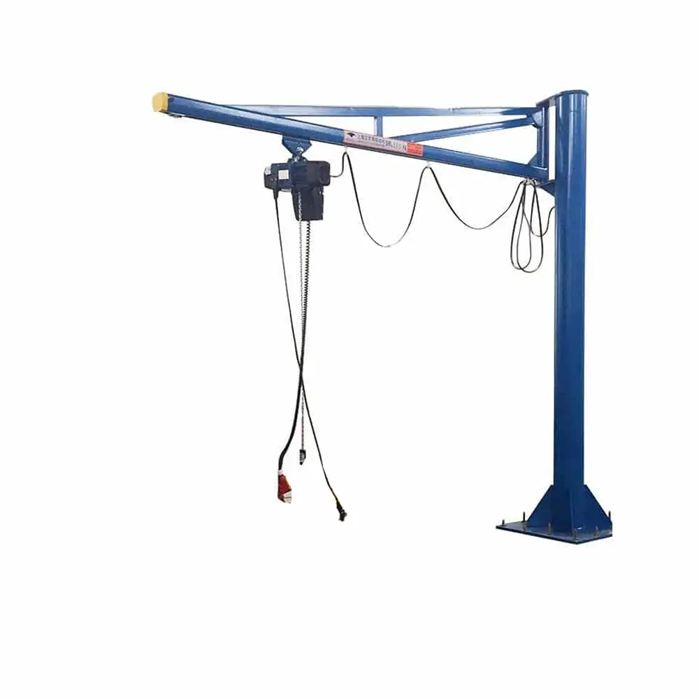 Jib crane เครนแขนยื่น หยับจักชิ้นงานหรือวัสดุต่างๆ รับน้ำหนักได้ไม่เกิน 1 ตัน
